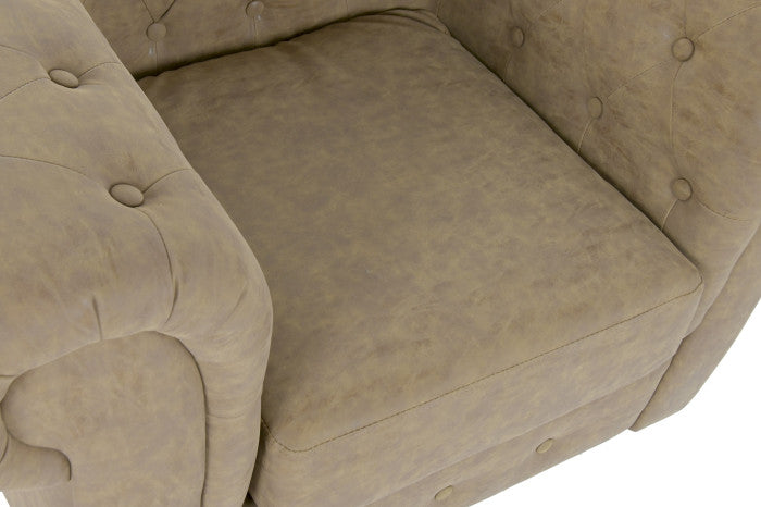 Sillón de Madera y PU – 110 x 81 x 76 cm