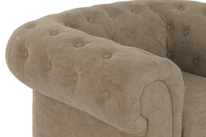 Sillón de Madera y PU – 110 x 81 x 76 cm