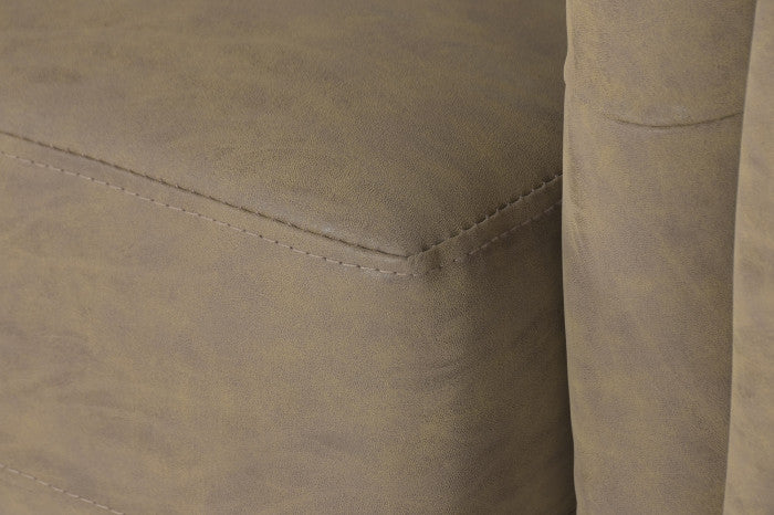 Sofá de Madera y PU Marrón 160 × 82 × 76 cm