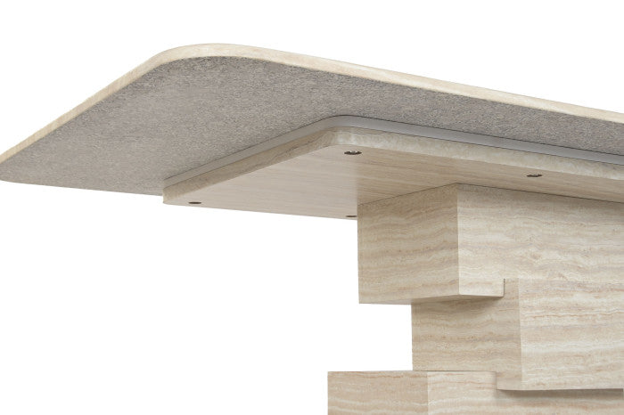 Mesa de Comedor Granito MDF 180x90x75 cm – Simil Mármol