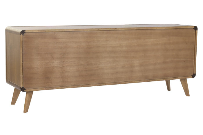 Mueble TV de Acacia y Metal 141 × 32 × 55 cm