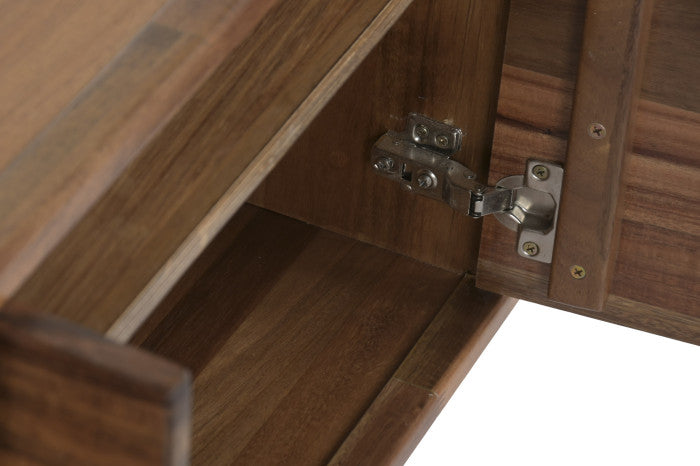 Mueble TV de Acacia y Metal 141 × 32 × 55 cm