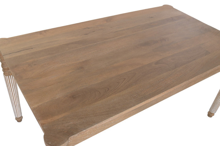 Mesa de comedor de madera de mango 160 × 90 × 76 cm