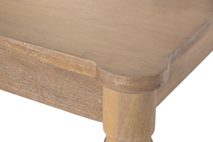 Mesa de comedor de madera de mango 160 × 90 × 76 cm