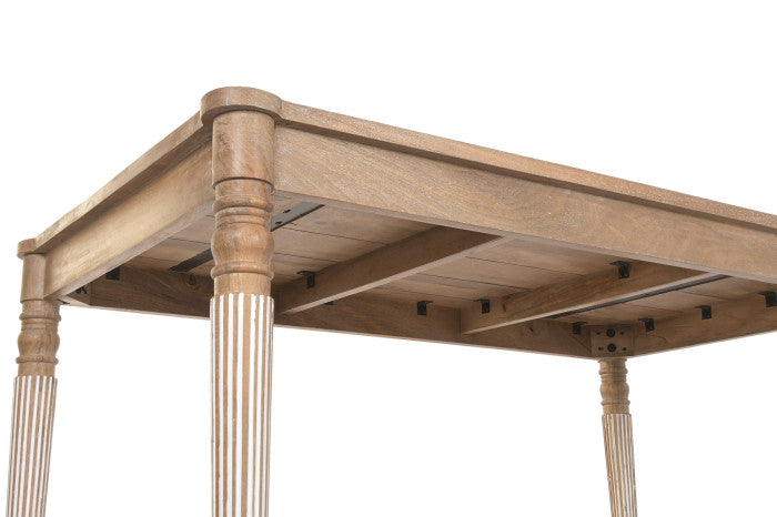 Mesa de comedor de madera de mango 160 × 90 × 76 cm