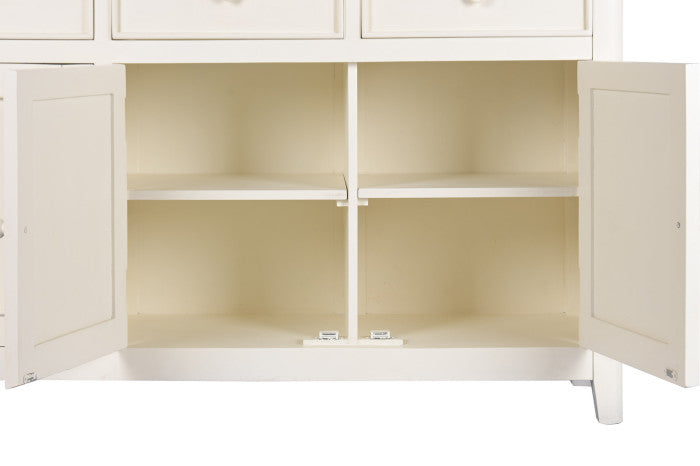 Vitrina Mango MDF 150x45x190 cm Crema