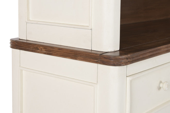 Vitrina Mango MDF 150x45x190 cm Crema