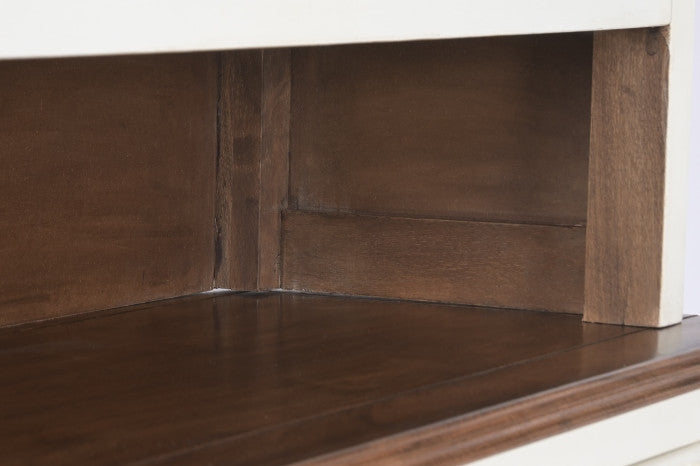 Vitrina Mango MDF 150x45x190 cm Crema