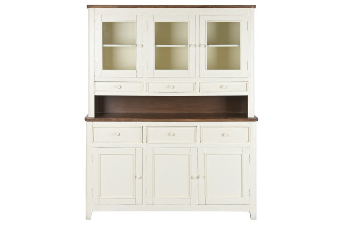 Vitrina Mango MDF 150x45x190 cm Crema