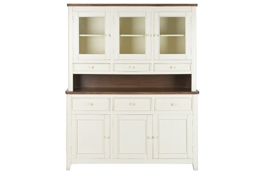 Vitrina Mango MDF 150x45x190 cm Crema