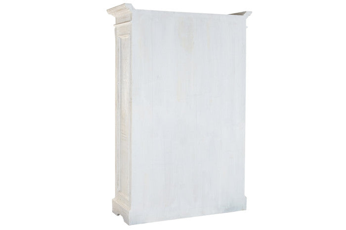 Vitrina mango 130x55x209 decapé blanco