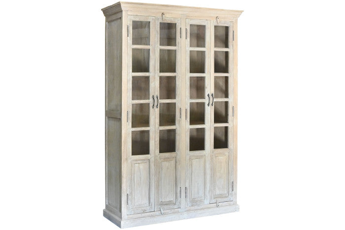 Vitrina Mango 135x50x210 cm 4 Puertas Decapé Blanco