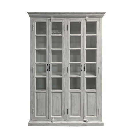 Vitrina Mango 135x50x210 cm 4 Puertas Decapé Blanco