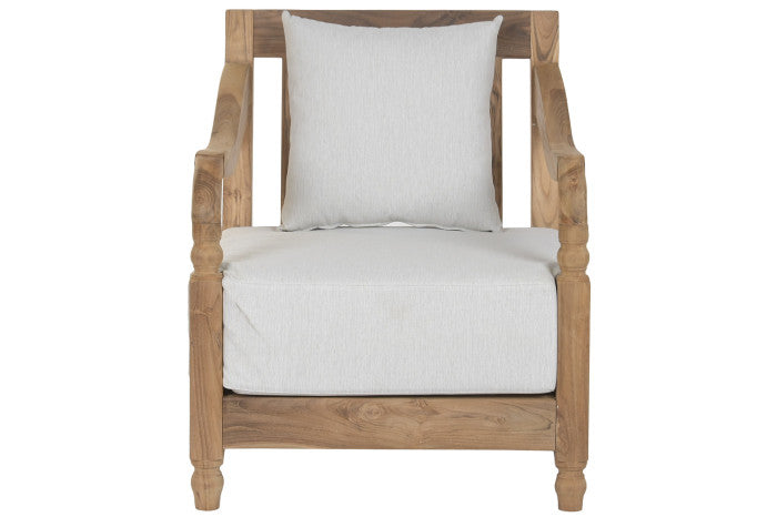 Sillón Teca con Cojín 70x75x76 cm