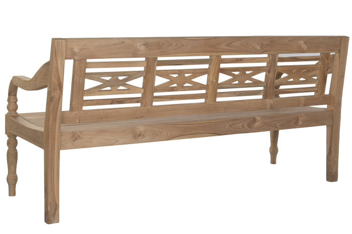 Banco de Madera Maciza 190x55x90 cm – 4 Plazas – Colección SEA SIDE