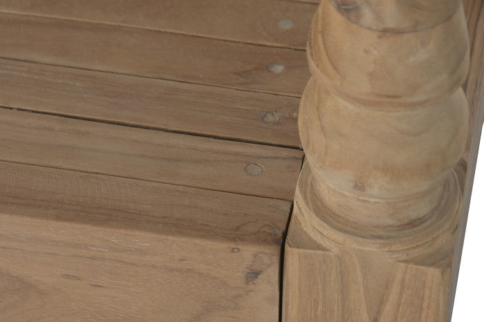 Banco de Madera Maciza 190x55x90 cm – 4 Plazas – Colección SEA SIDE