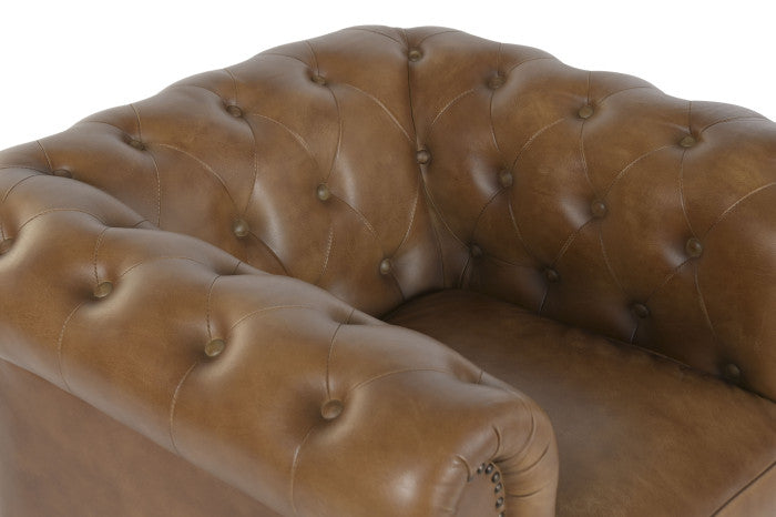 Sillón Piel Chester Cuero Envejecido 84x77x79 cm