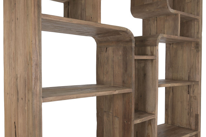 Estantería de Teca Reciclada – 140 x 30 x 220 cm – Natural