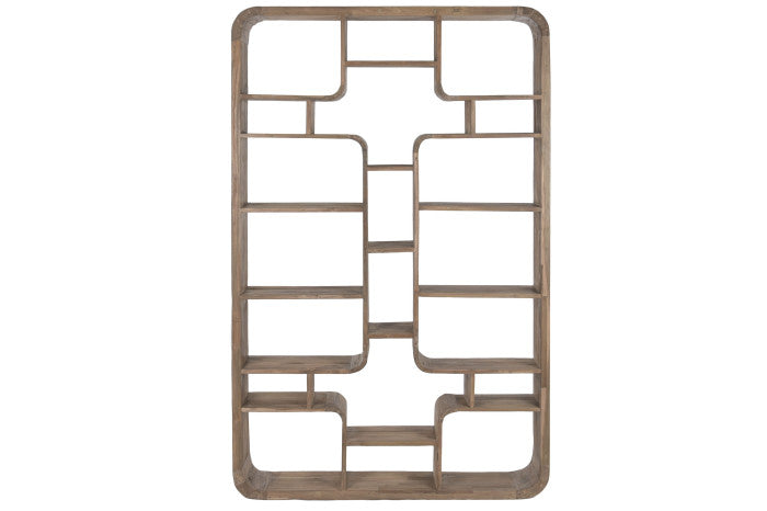 Estantería de Teca Reciclada – 140 x 30 x 220 cm – Natural