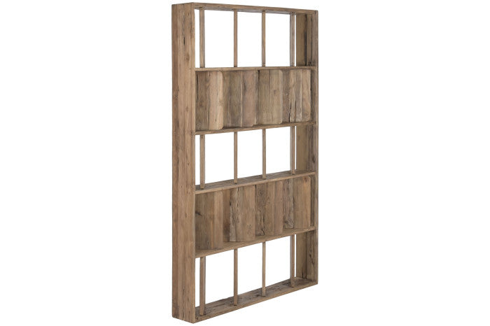Estantería de Teca Reciclada Natural – 124 x 20 x 210 cm