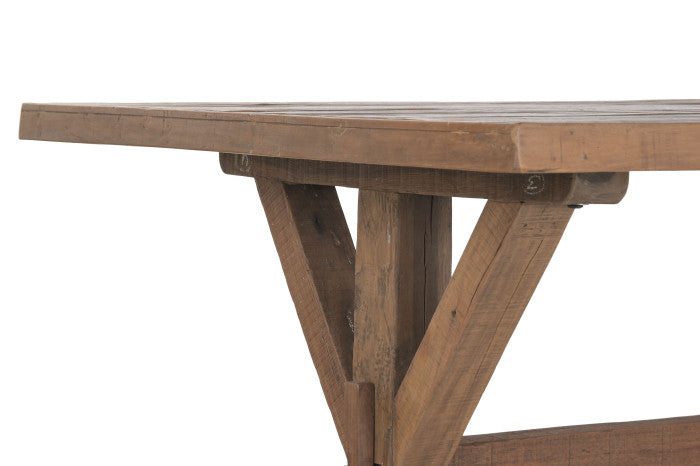 Mesa de Comedor de Madera Reciclada 180x90x76 cm – Natural