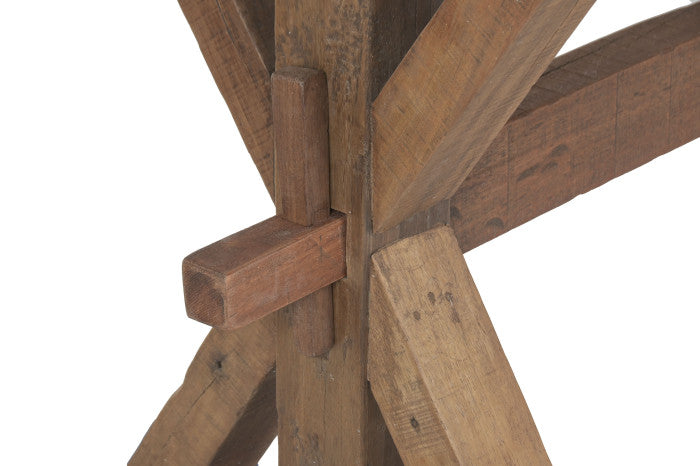 Mesa de Comedor de Madera Reciclada 180x90x76 cm – Natural
