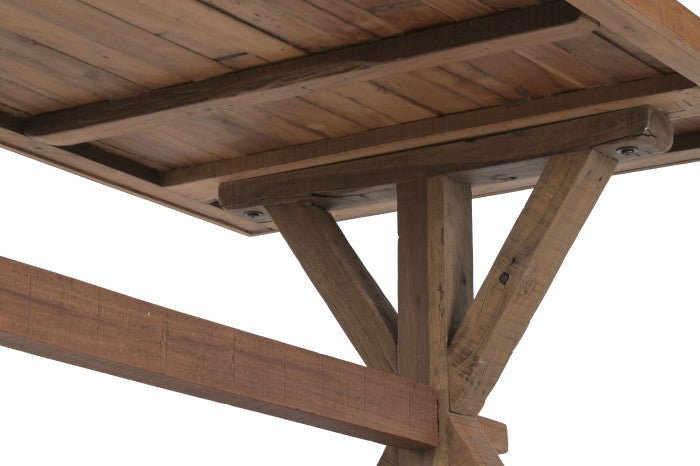 Mesa de Comedor de Madera Reciclada 180x90x76 cm – Natural