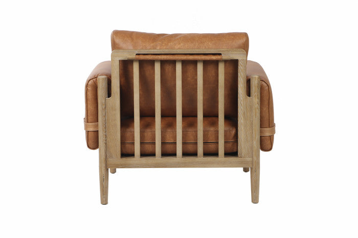 Butaca Fresno PU Marrón 94x80x82 cm
