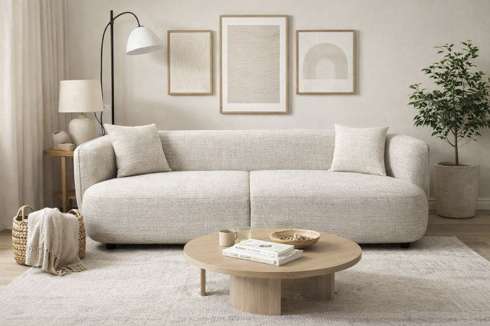 Sofá Poliéster Madera 230x92x69