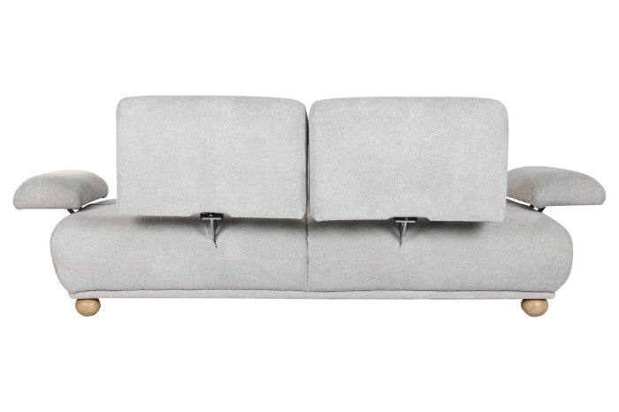 Sofá Poliéster 220x111x85 con Respaldo y Brazos Abatibles