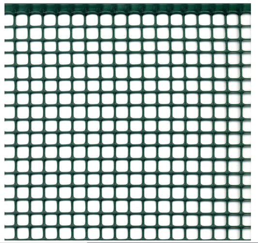 Rollo malla cuadrada plástica reforzada 1*50m verde