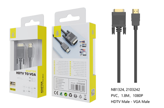 Cable HDMI a VGA 1.8m