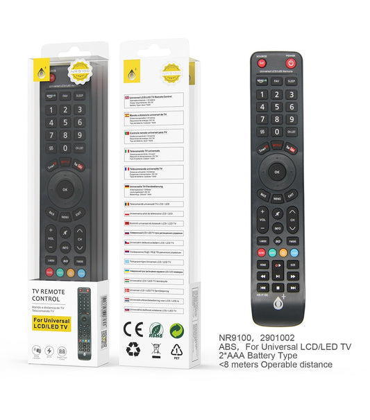 Mando Televisión R5630 NE Mando Universal de TV para LG , Negro