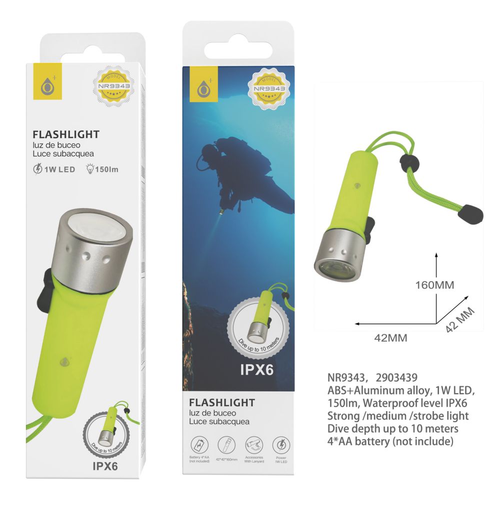 Linterna led de buceo NR9343