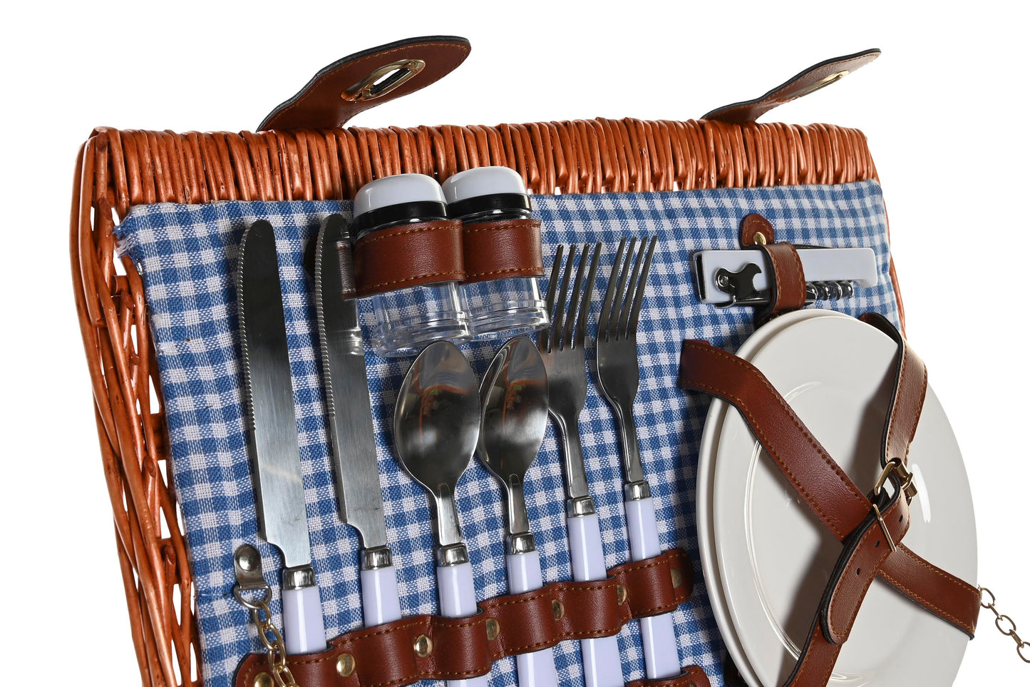 Cesta picnic set 10 mimbre 40*28*20cm