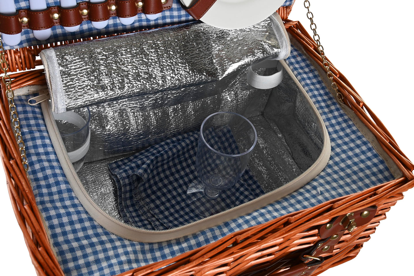 Cesta picnic set 10 mimbre 40*28*20cm