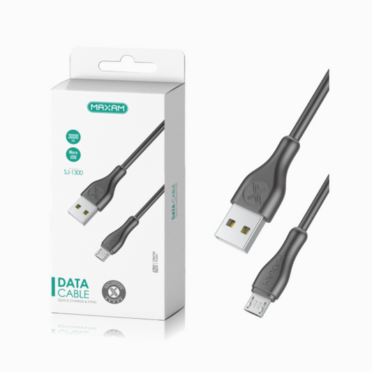 Cavo micro USB nero 2A 3m 