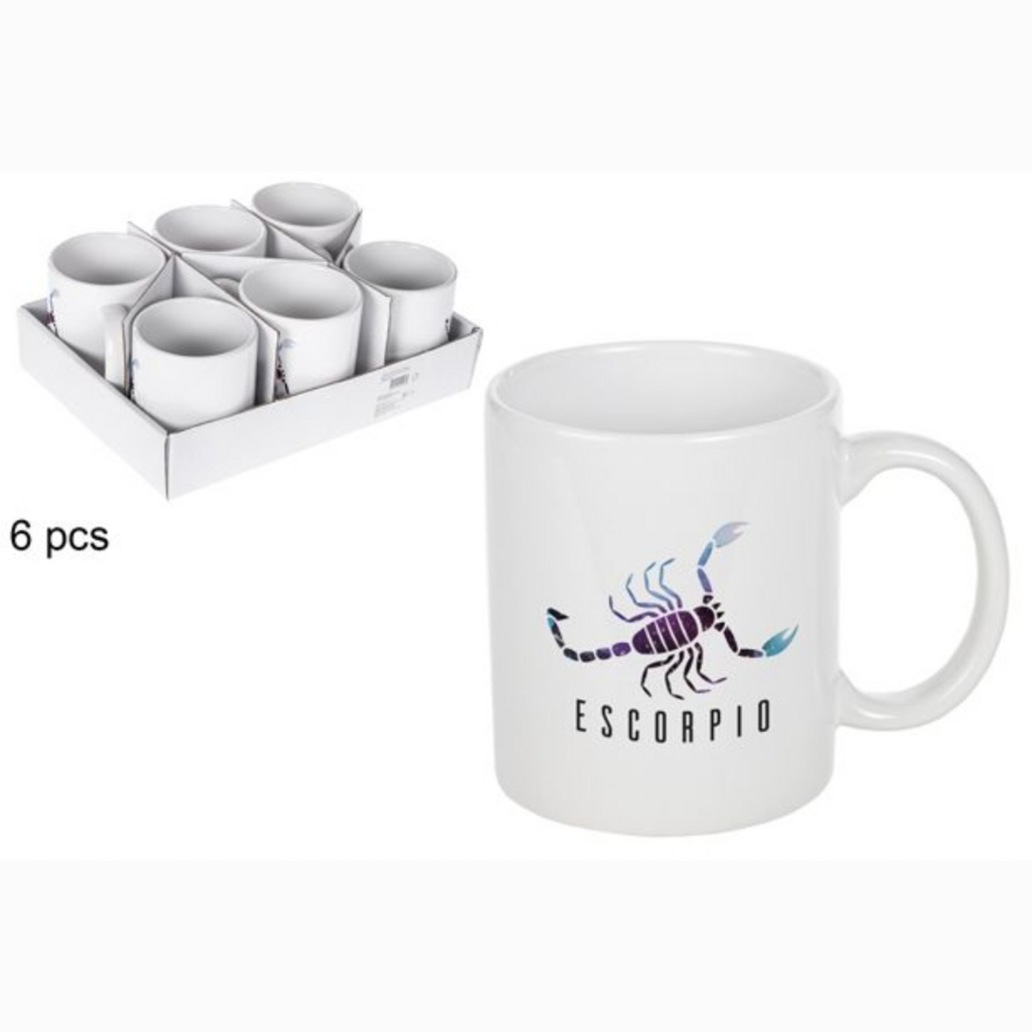 Taza blanca Acuario