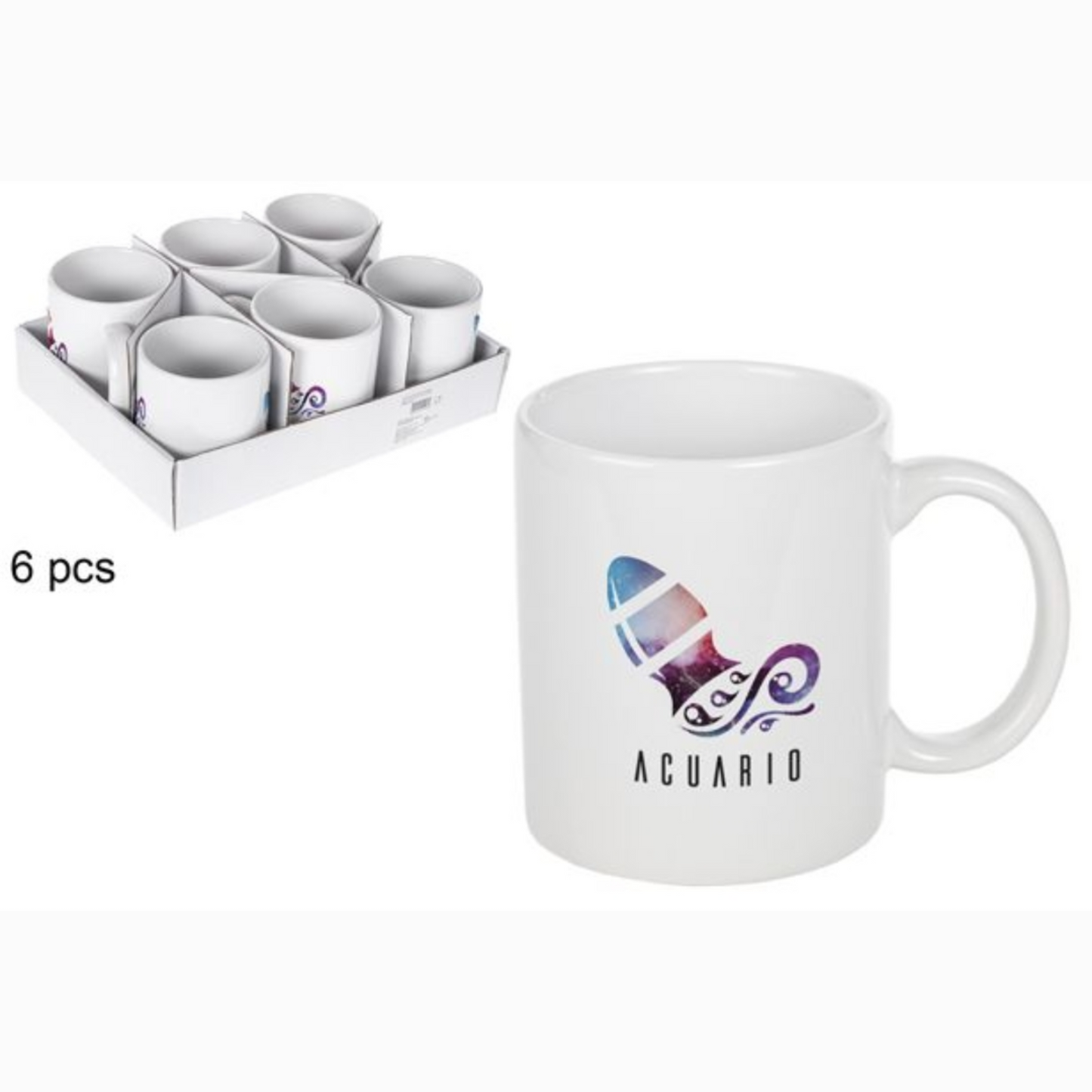 Taza blanca Piscis