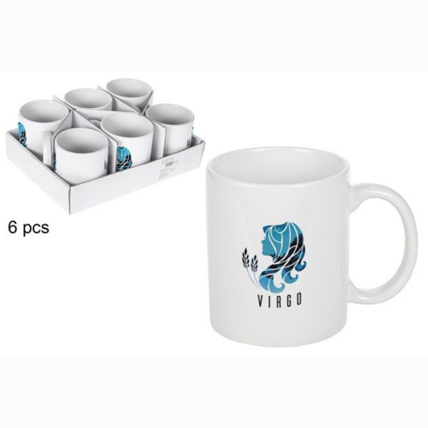 Taza blanca Piscis