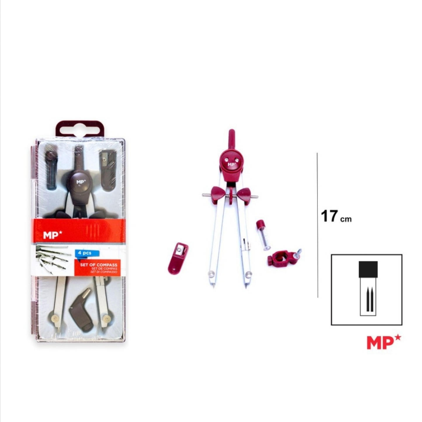 COMPAS 4 SET 17CM