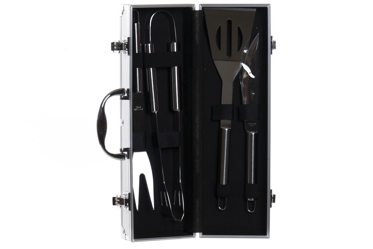 Barbacoa set 5 inox 38cm negro