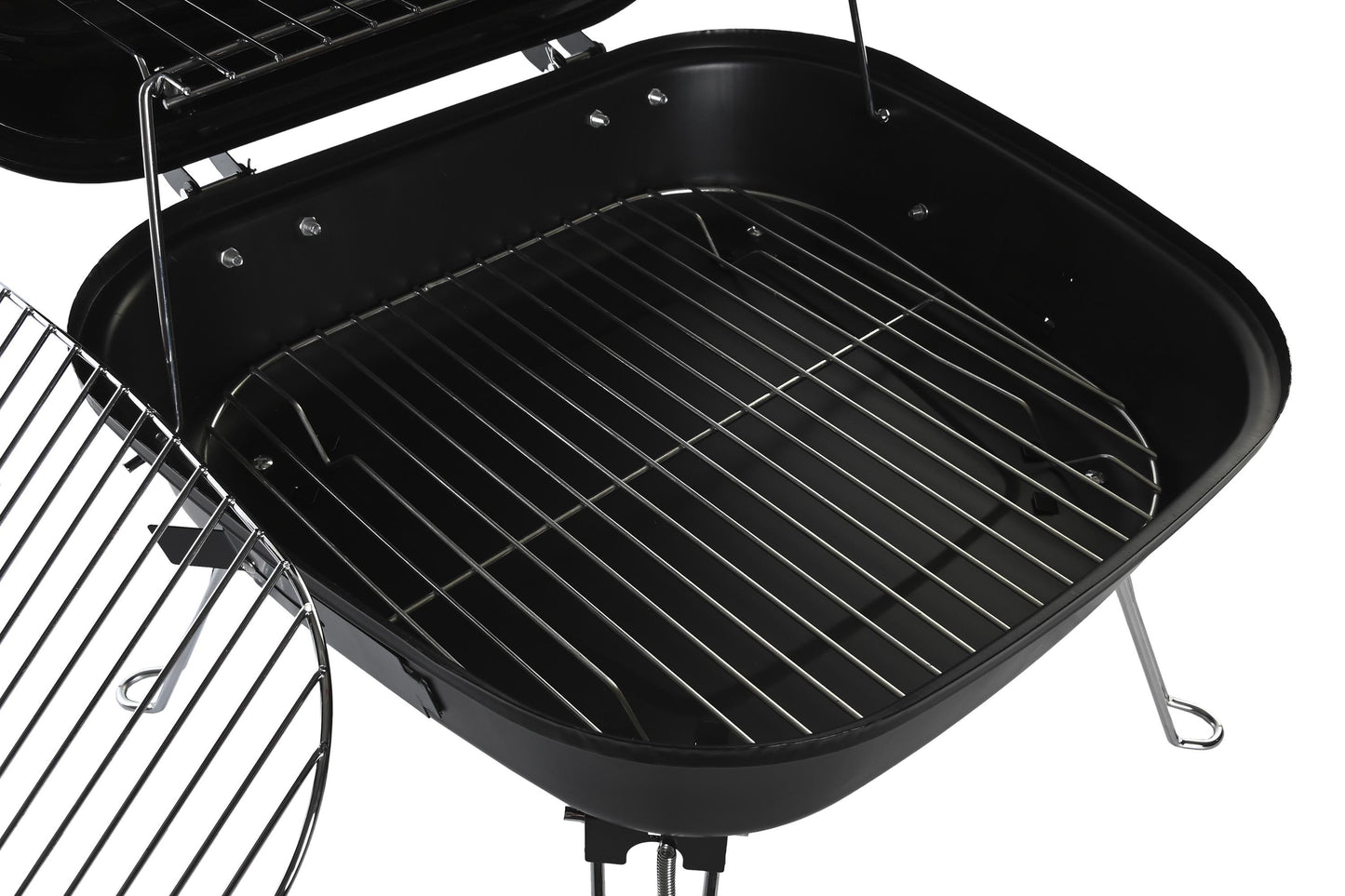 Barbacoa acero 44.5*42*34cm sobremesa negro