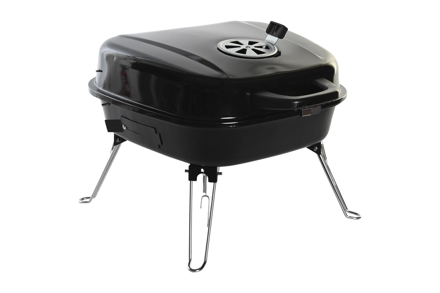 Barbacoa acero 44.5*42*34cm sobremesa negro