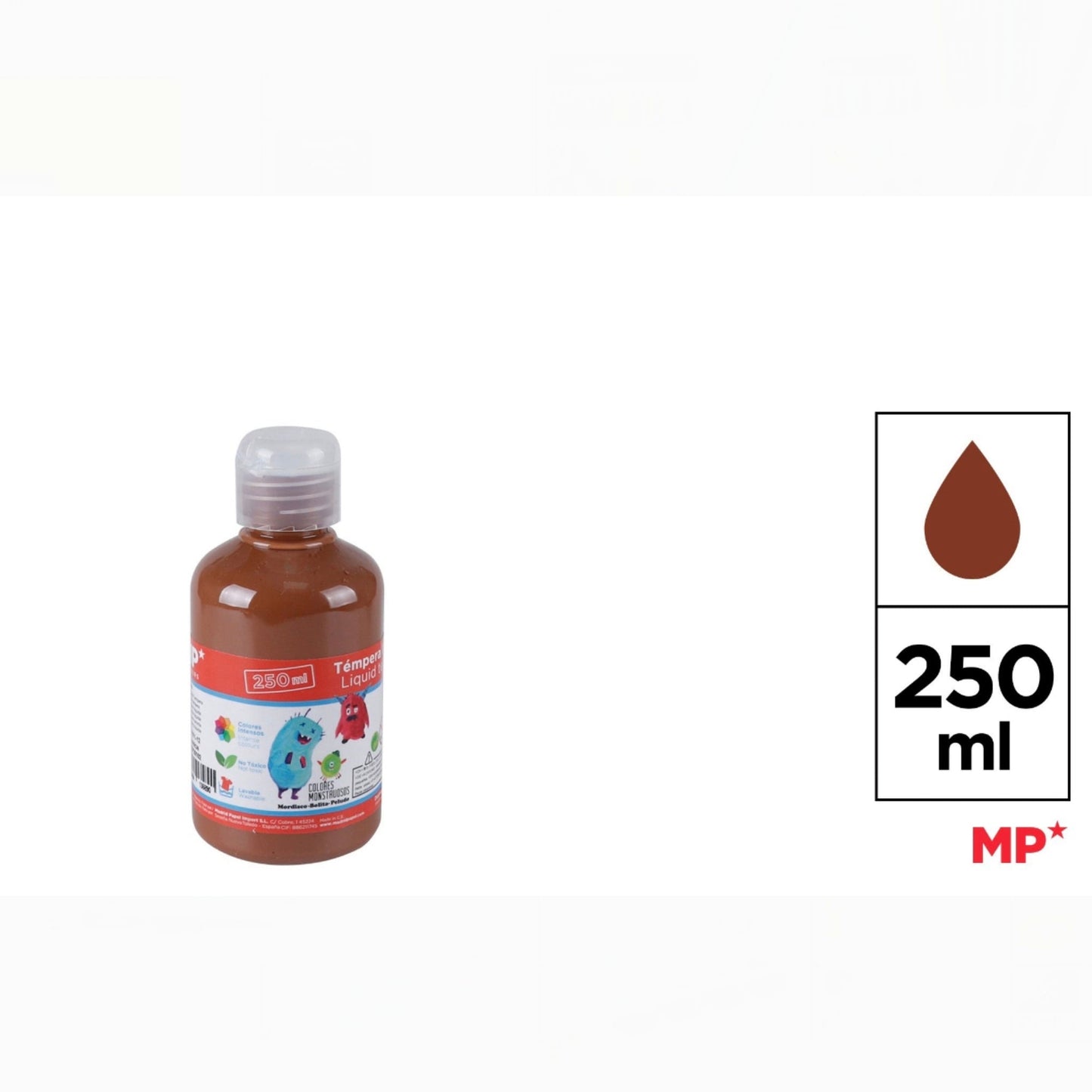 Tempera marron 250ml