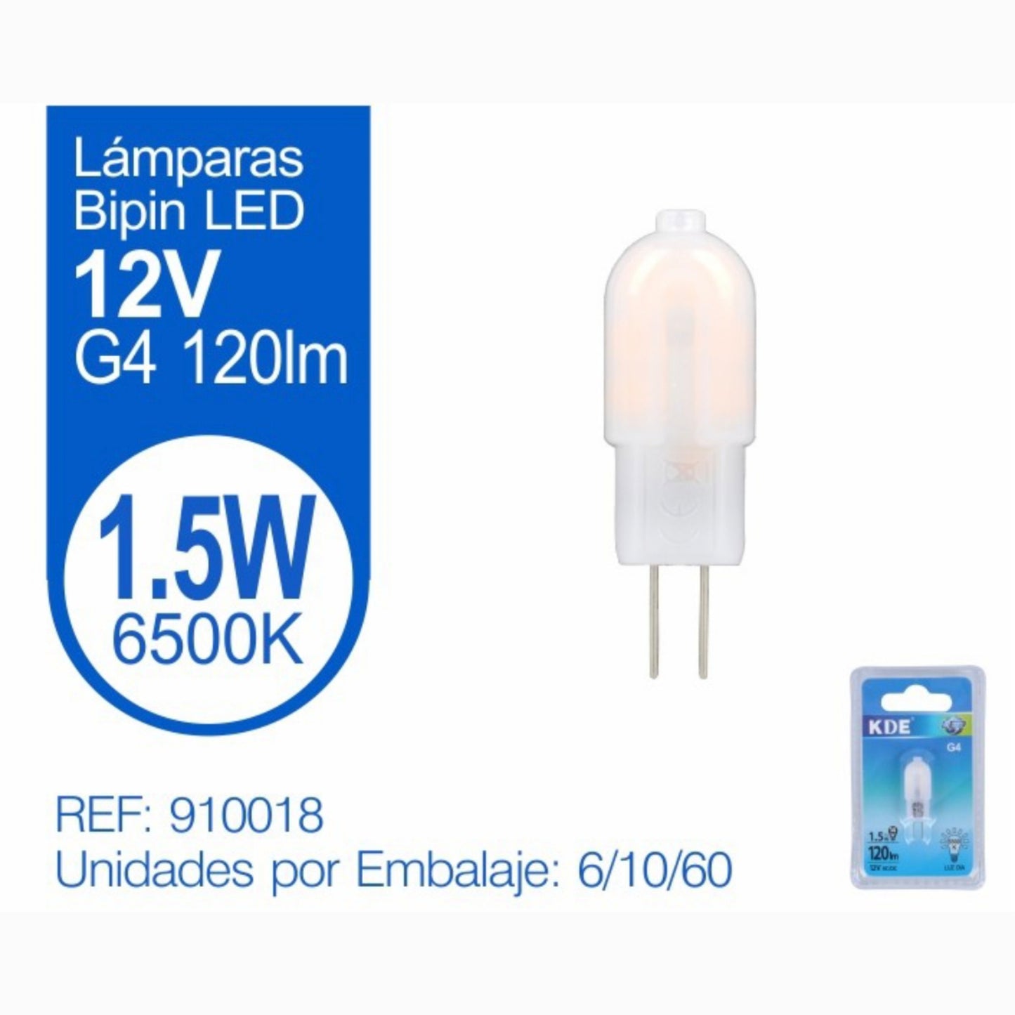 Bombilla led 1.5W 12V G4