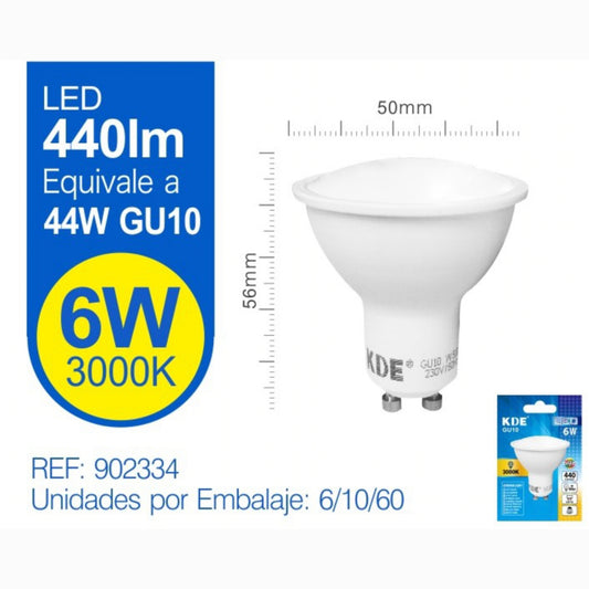 Bombilla led 6W GU10