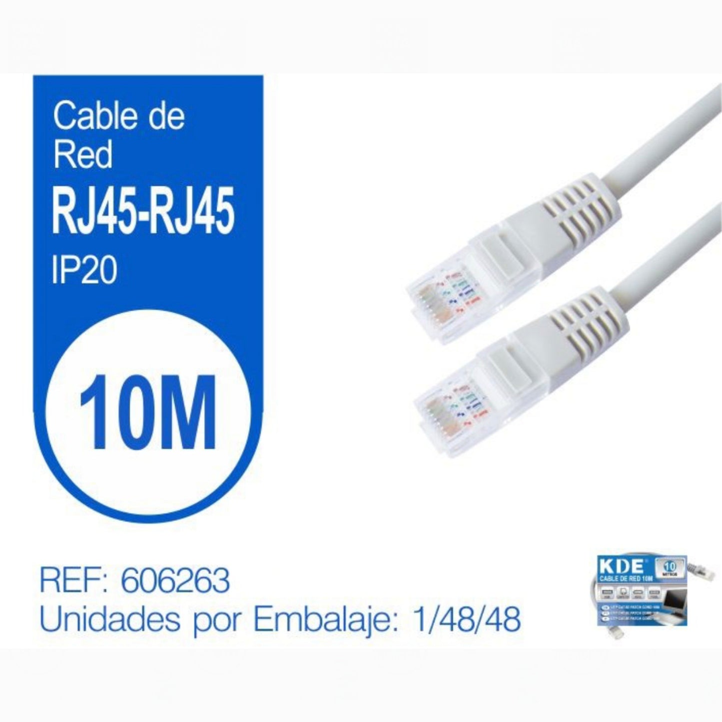 Cable de Conexión Internet RJ45 CAT6 10m