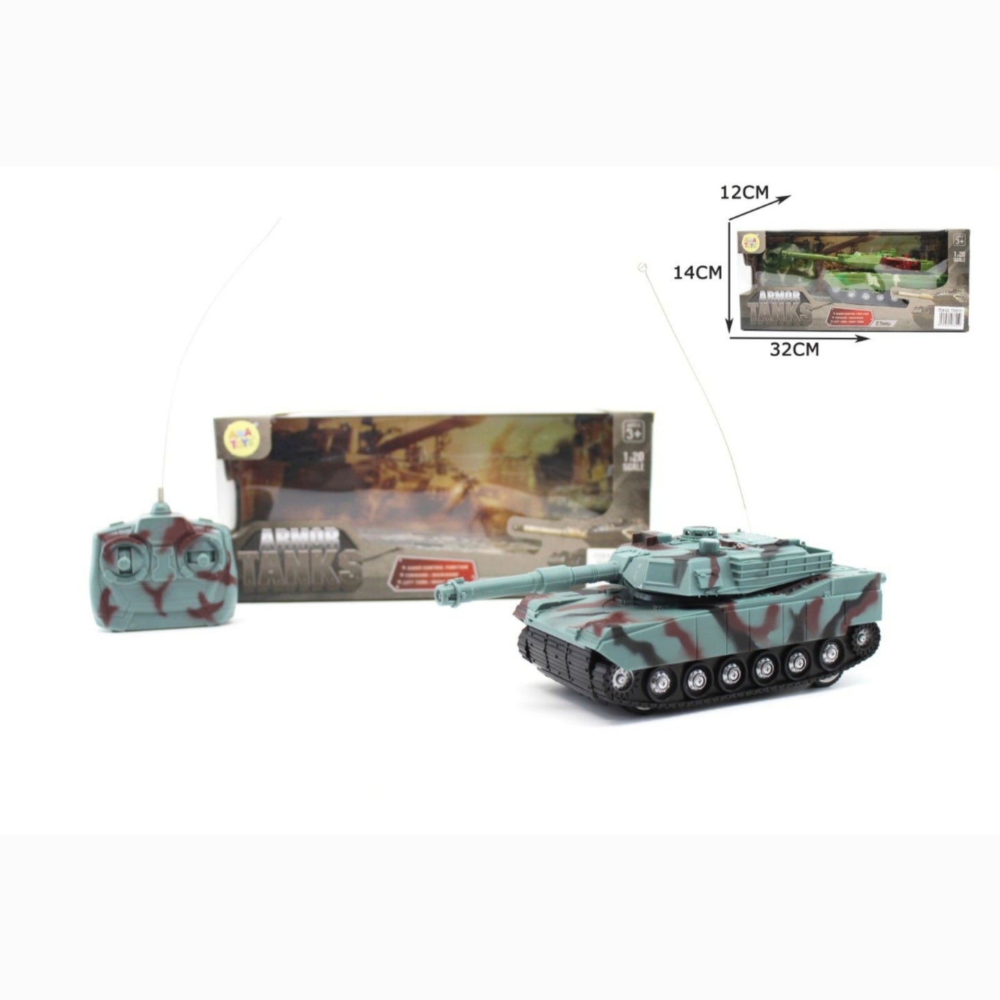 Tanque radio control 32*14*12cm