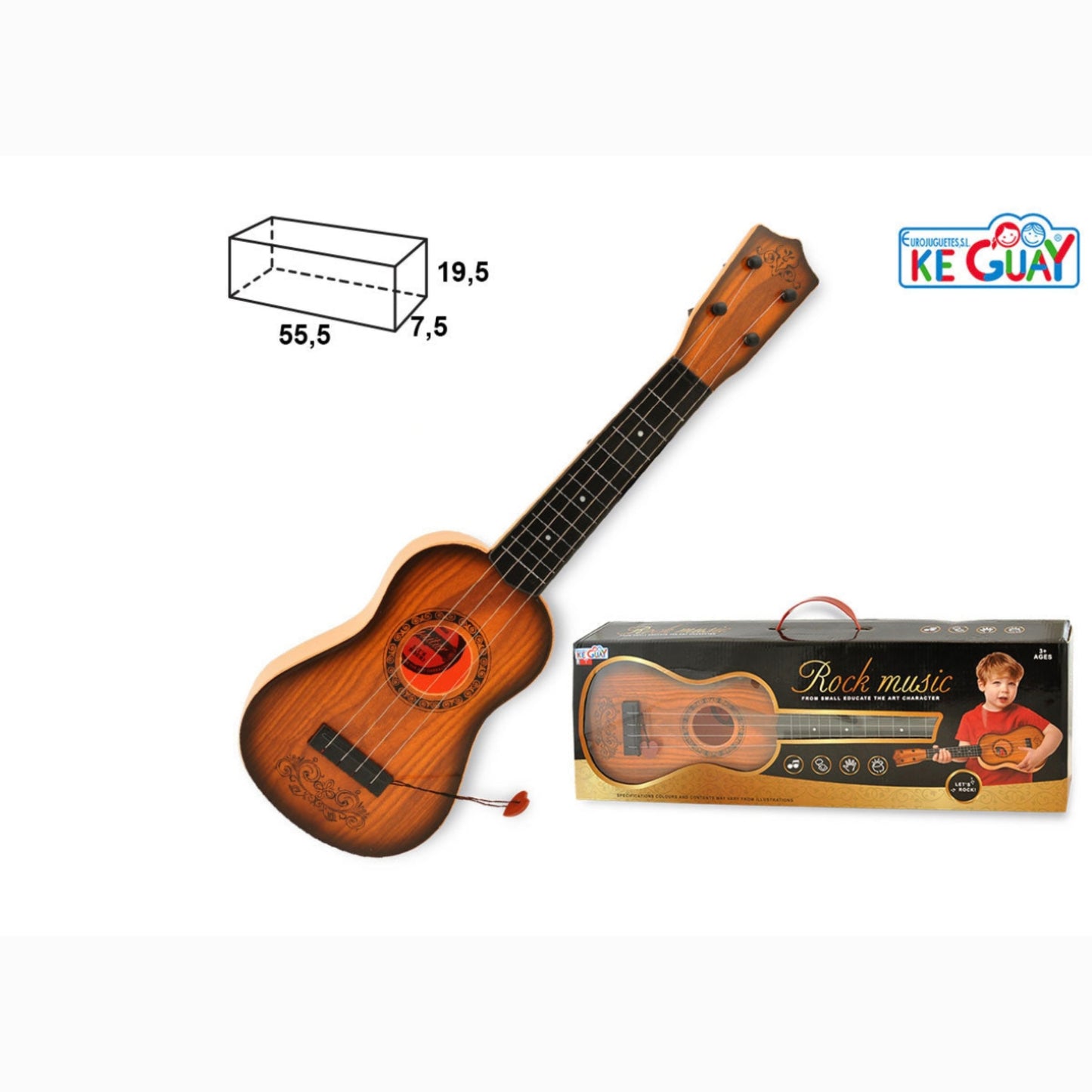 Guitarra rock music 55cm